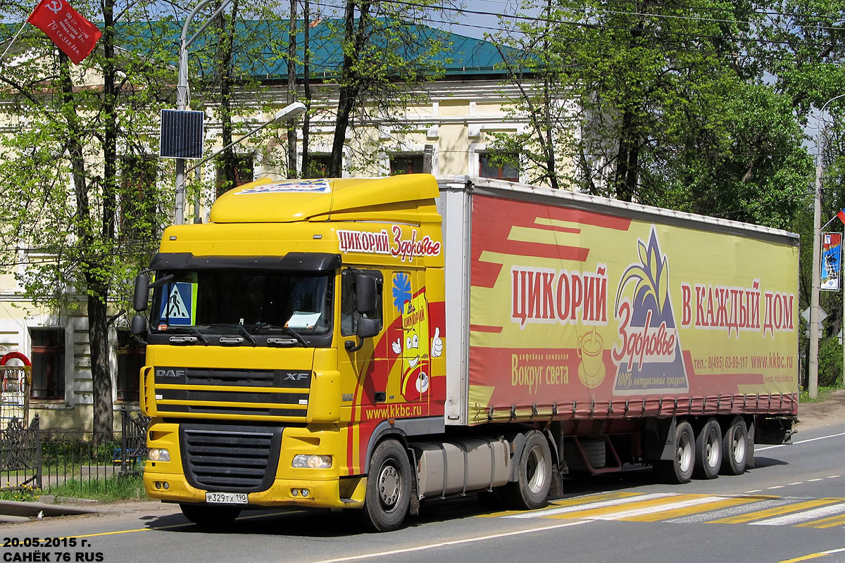 Московская область, № Р 329 ТХ 190 — DAF XF105 FT