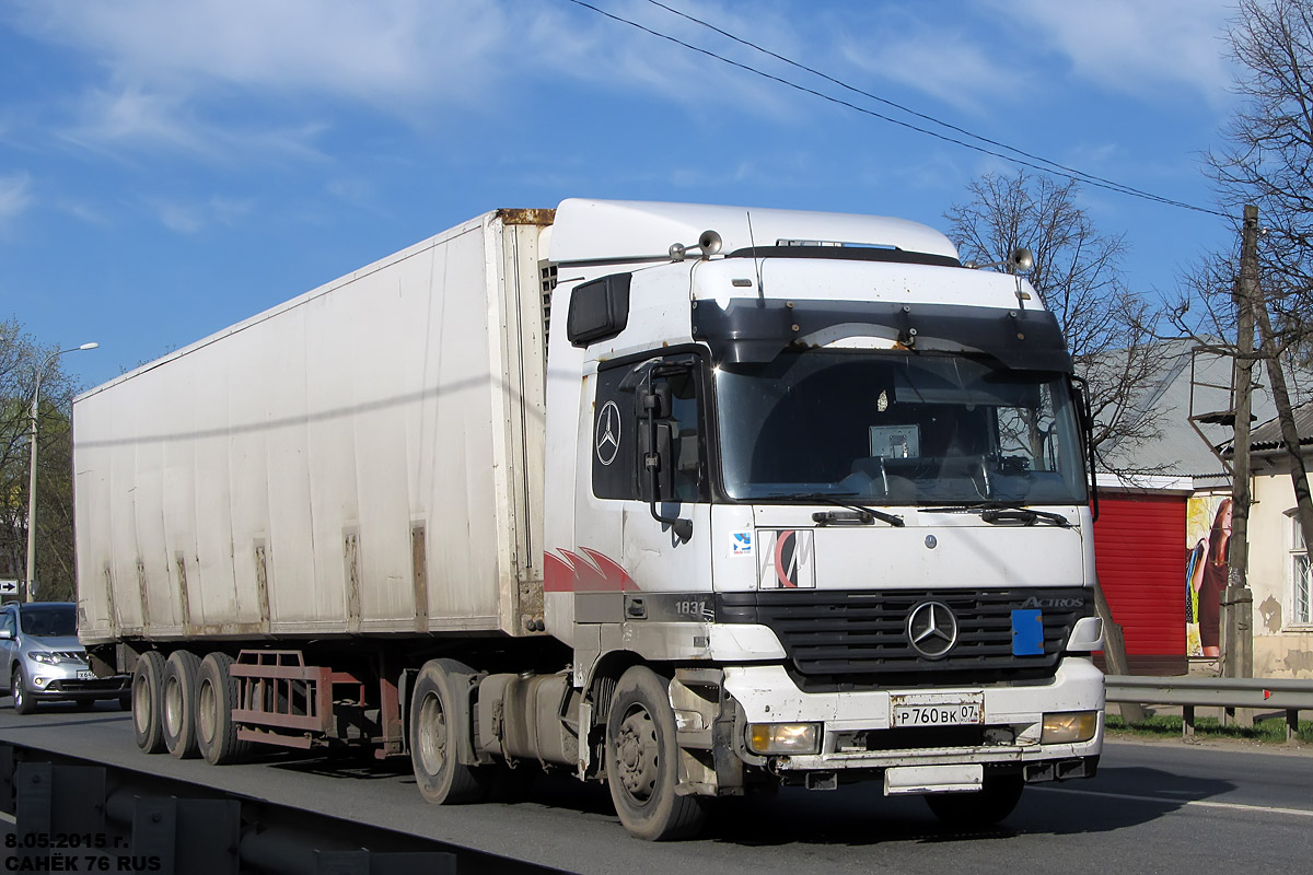 Кабардино-Балкария, № Р 760 ВК 07 — Mercedes-Benz Actros ('1997) 1831