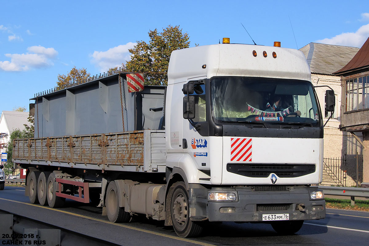 Ярославская область, № Е 633 ММ 76 — Renault Premium ('1996)