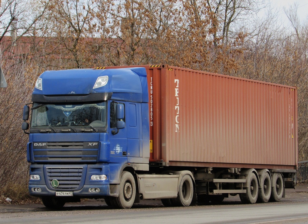 Ленинградская область, № Р 474 ТМ 47 — DAF XF105 FT