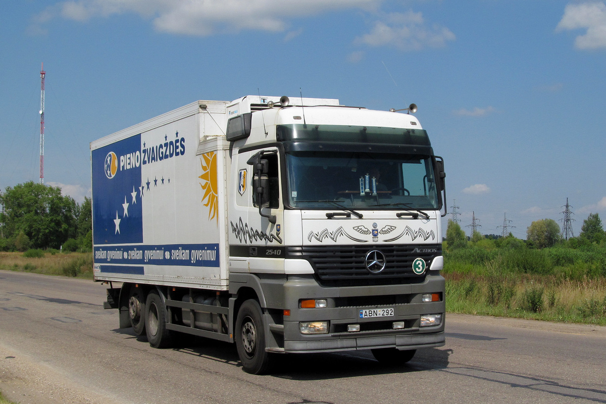 Литва, № ABN 292 — Mercedes-Benz Actros ('1997) 2540