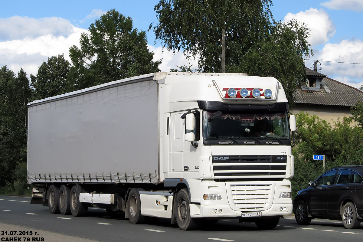 Саратовская область, № В 032 УУ 64 — DAF XF105 FT