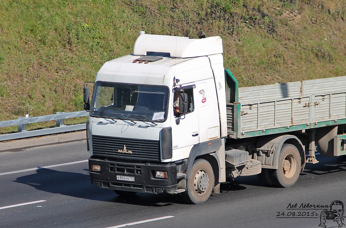 Москва, № Е 886 АВ 197 — МАЗ-5440 (общая модель)