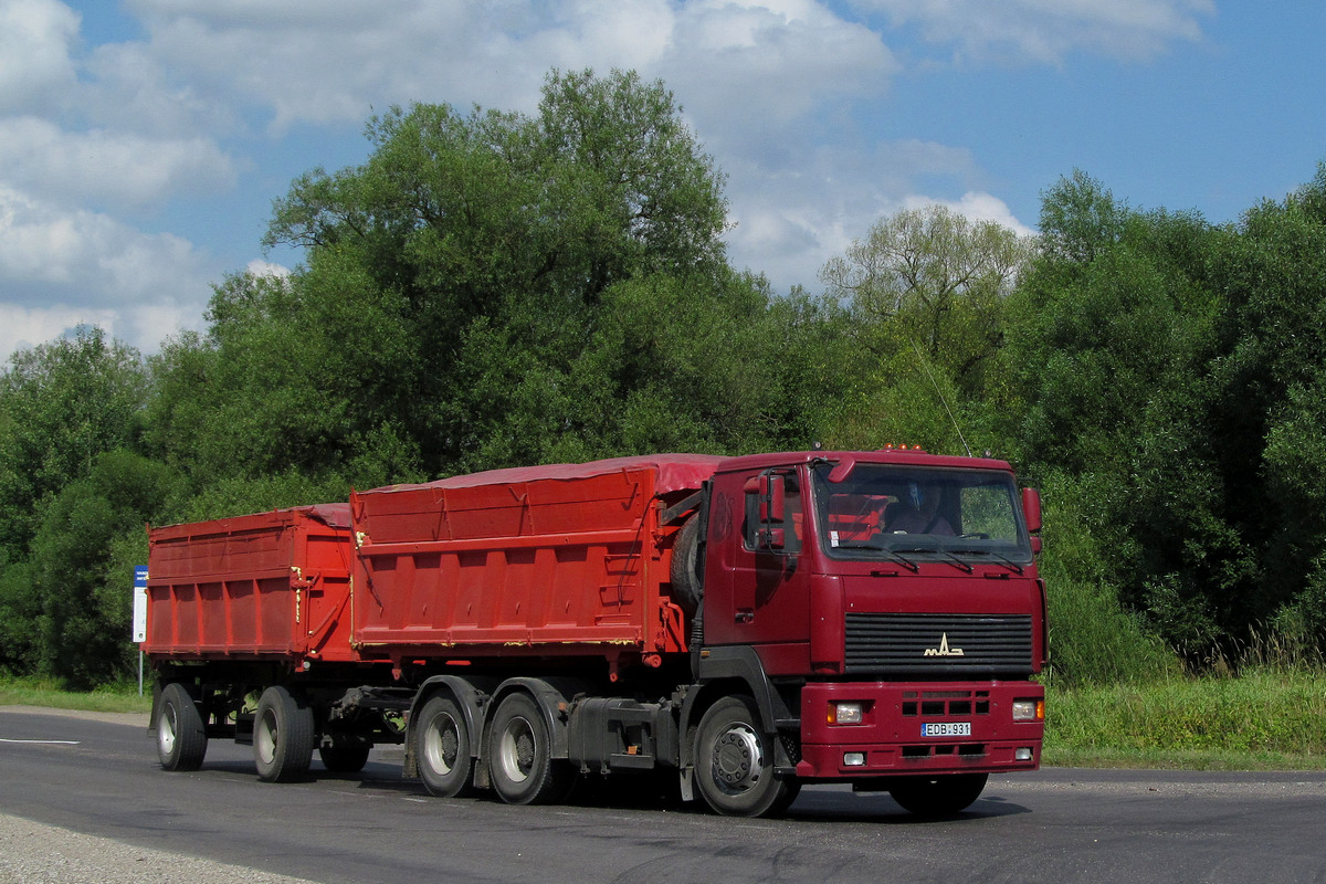 Литва, № EDB 931 — МАЗ-6501 (общая модель)