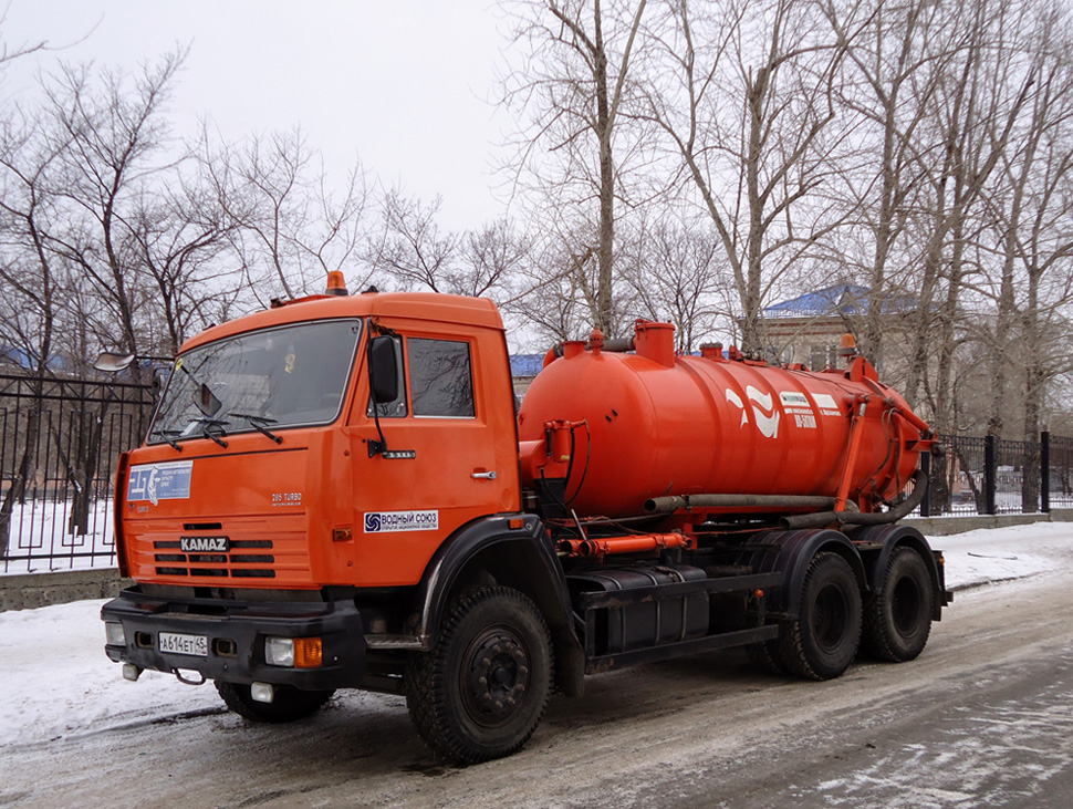 Курганская область, № А 614 ЕТ 45 — КамАЗ-65115-D3