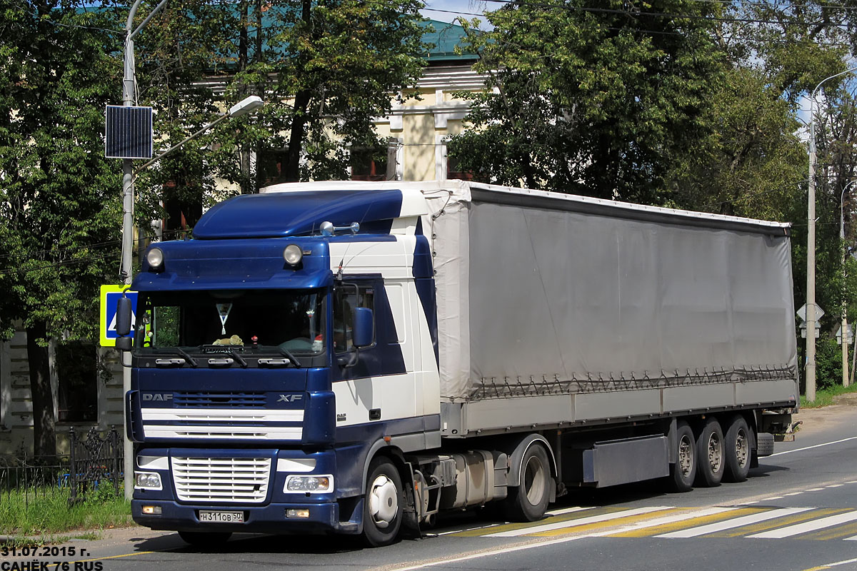 Московская область, № Н 311 ОВ 50 — DAF XF95 FT