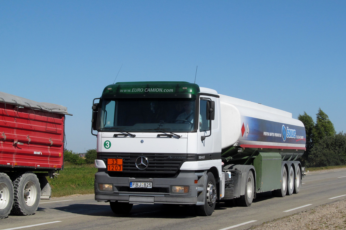 Литва, № FBJ 825 — Mercedes-Benz Actros ('1997) 1840