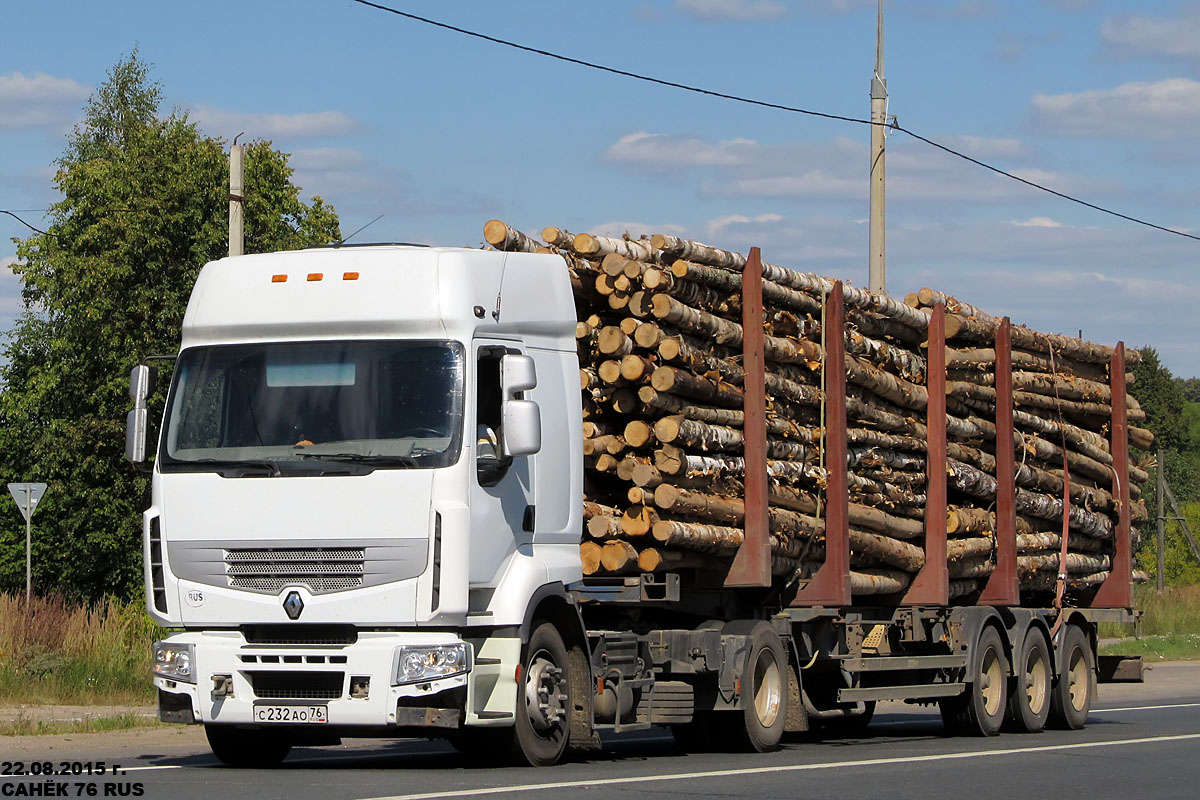 Ярославская область, № С 232 АО 76 — Renault Premium ('2006) [X9P]