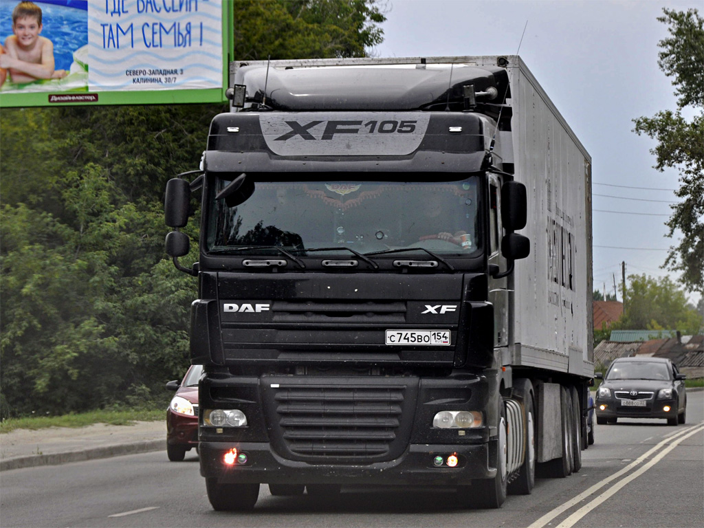 Новосибирская область, № С 745 ВО 154 — DAF XF105 FT