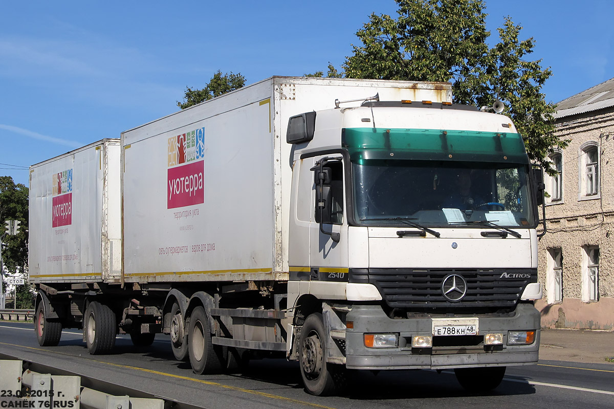 Липецкая область, № Е 788 КН 48 — Mercedes-Benz Actros ('1997) 2540