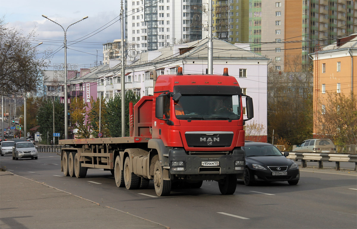 Красноярский край, № У 954 КМ 124 — MAN TGS ('2007) 33.480