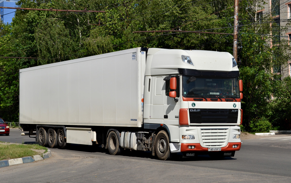 Могилёвская область, № АВ 4507-6 — DAF XF105 FT