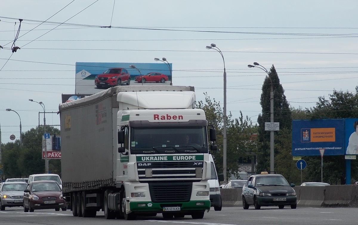 Киев, № АА 4514 КА — DAF XF95 FT