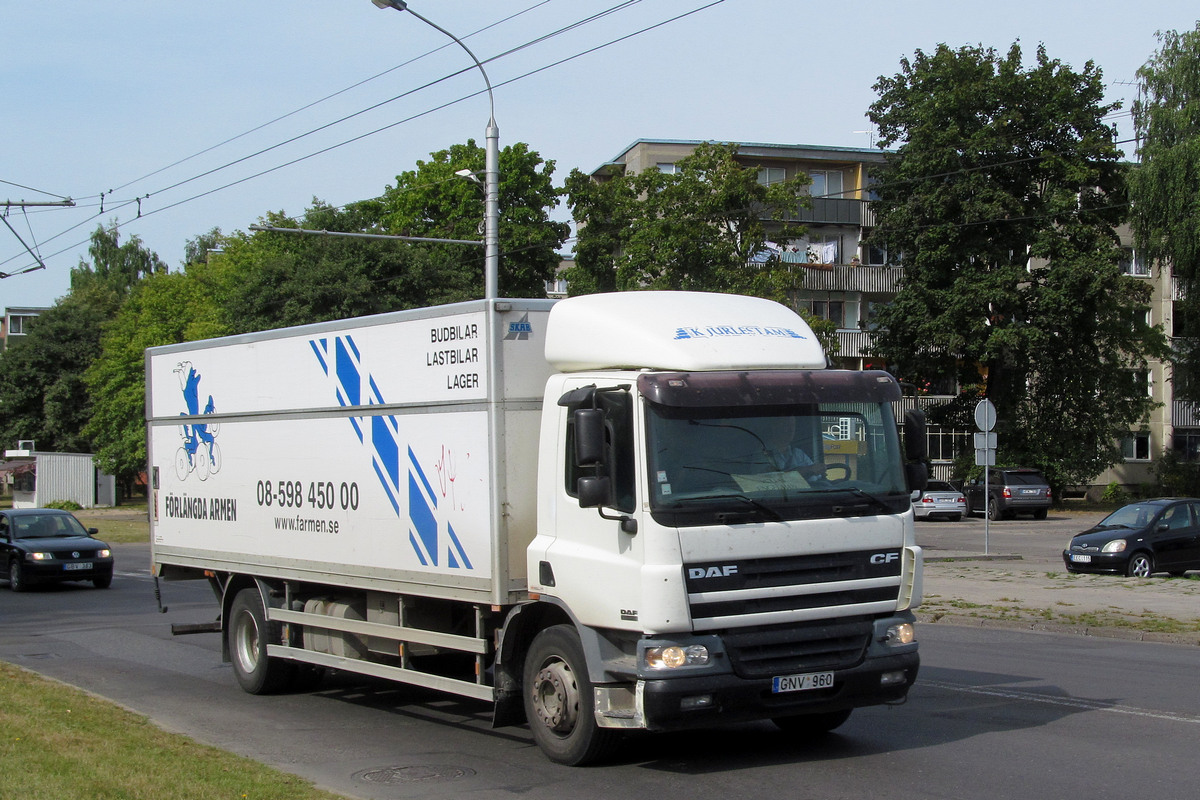 Литва, № GNV 960 — DAF CF75 FA