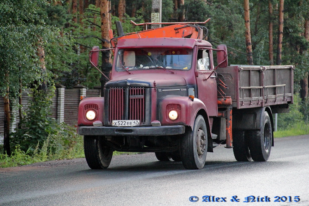 Ленинградская область, № Х 522 ЕЕ 47 — Scania (общая модель)