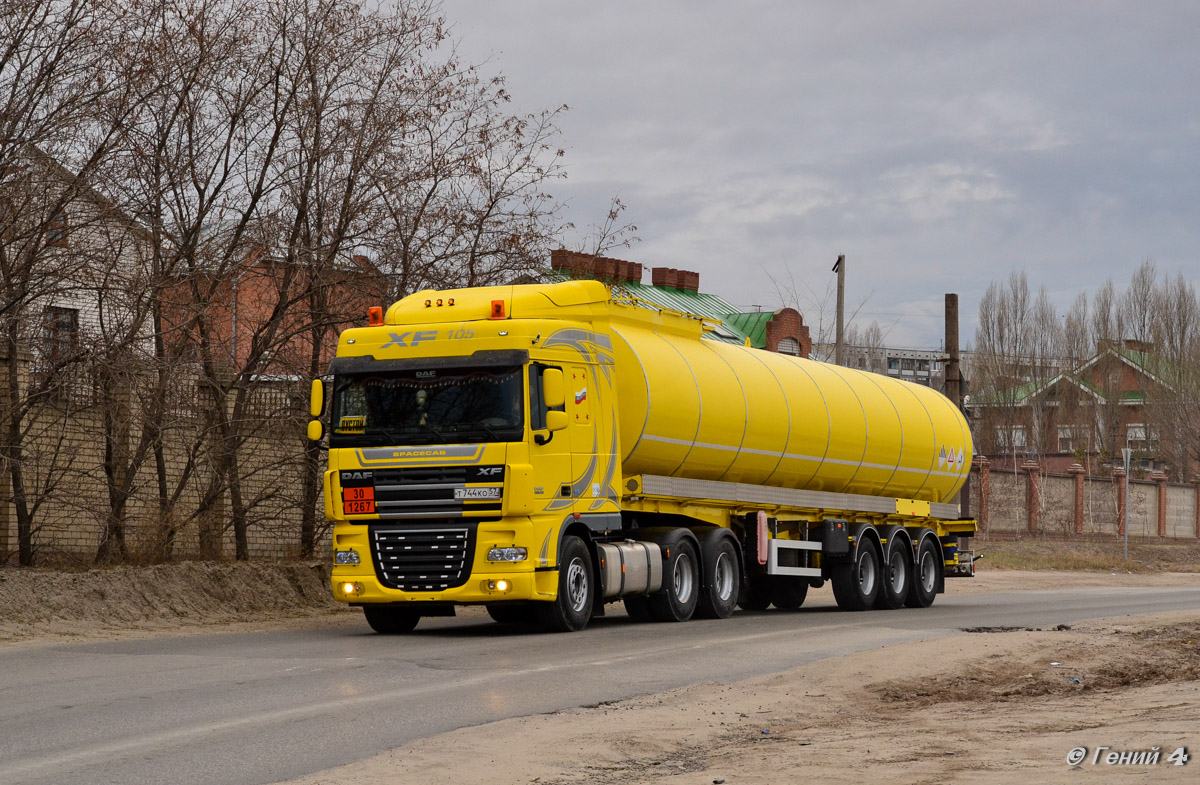 Волгоградская область, № Т 744 КО 57 — DAF XF105 FTT