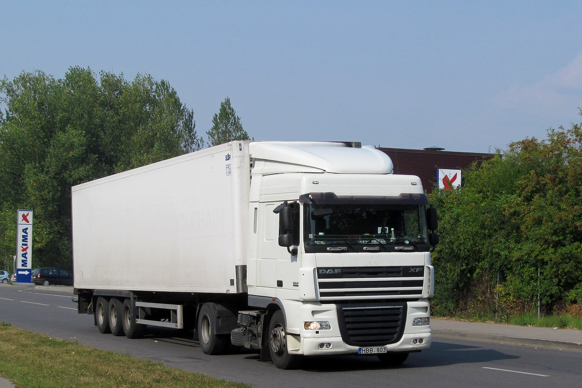 Литва, № HBB 903 — DAF XF105 FT