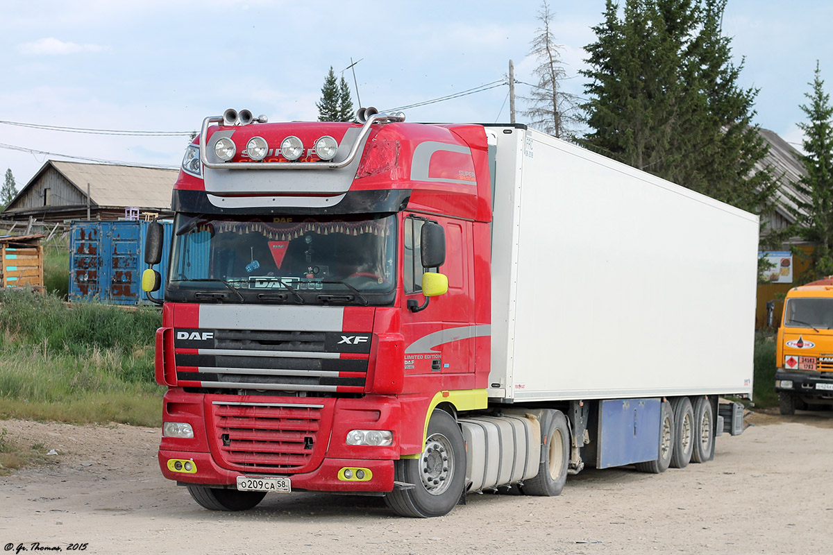 Пензенская область, № О 209 СА 58 — DAF XF105 FT