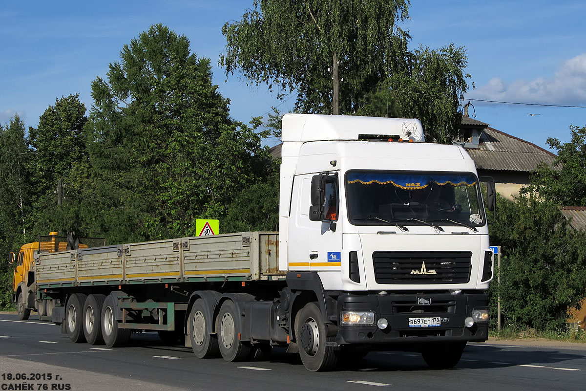 Санкт-Петербург, № В 697 ЕТ 178 — МАЗ-6430A9