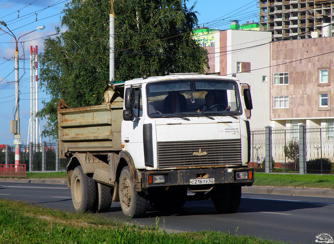 Нижегородская область, № С 216 ТУ 52 — МАЗ-555102