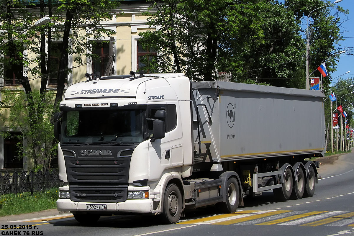 Липецкая область, № М 592 КЕ 48 — Scania ('2013) R500