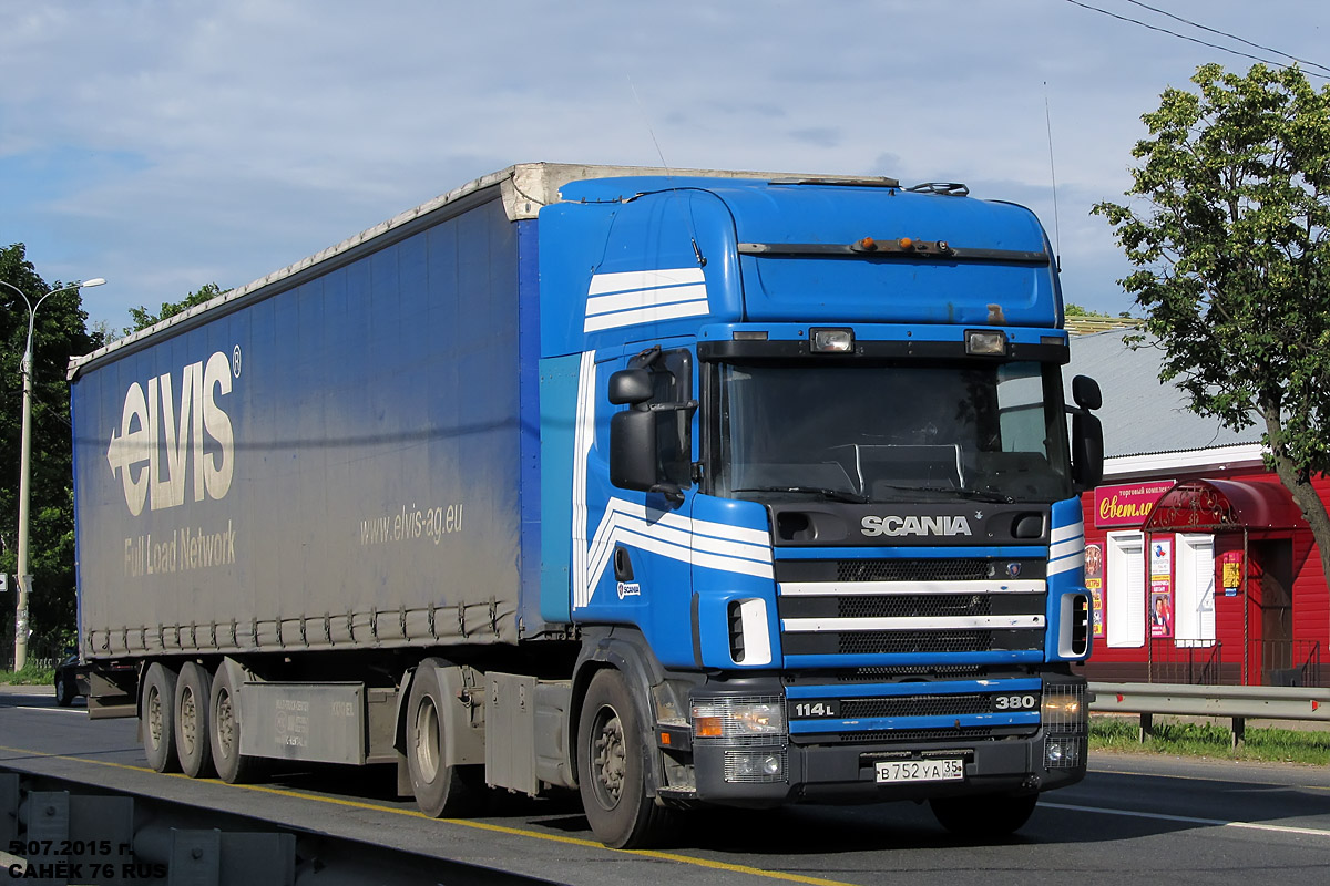 Вологодская область, № В 752 УА 35 — Scania ('1996) R114L