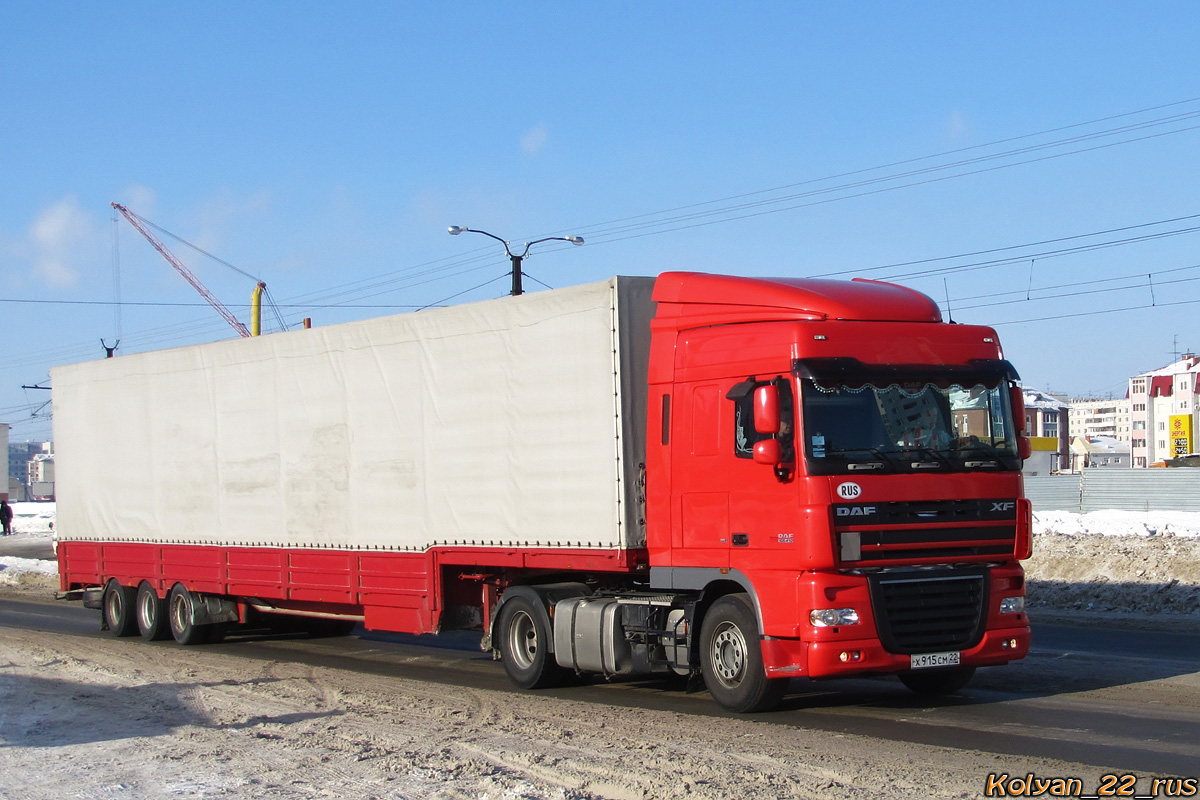 Алтайский край, № Х 915 СМ 22 — DAF XF105 FT