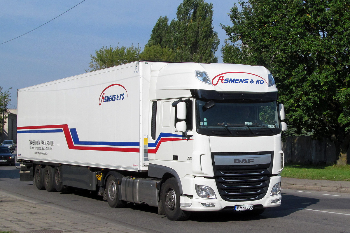 Латвия, № FH-3800 — DAF XF Euro6 FT