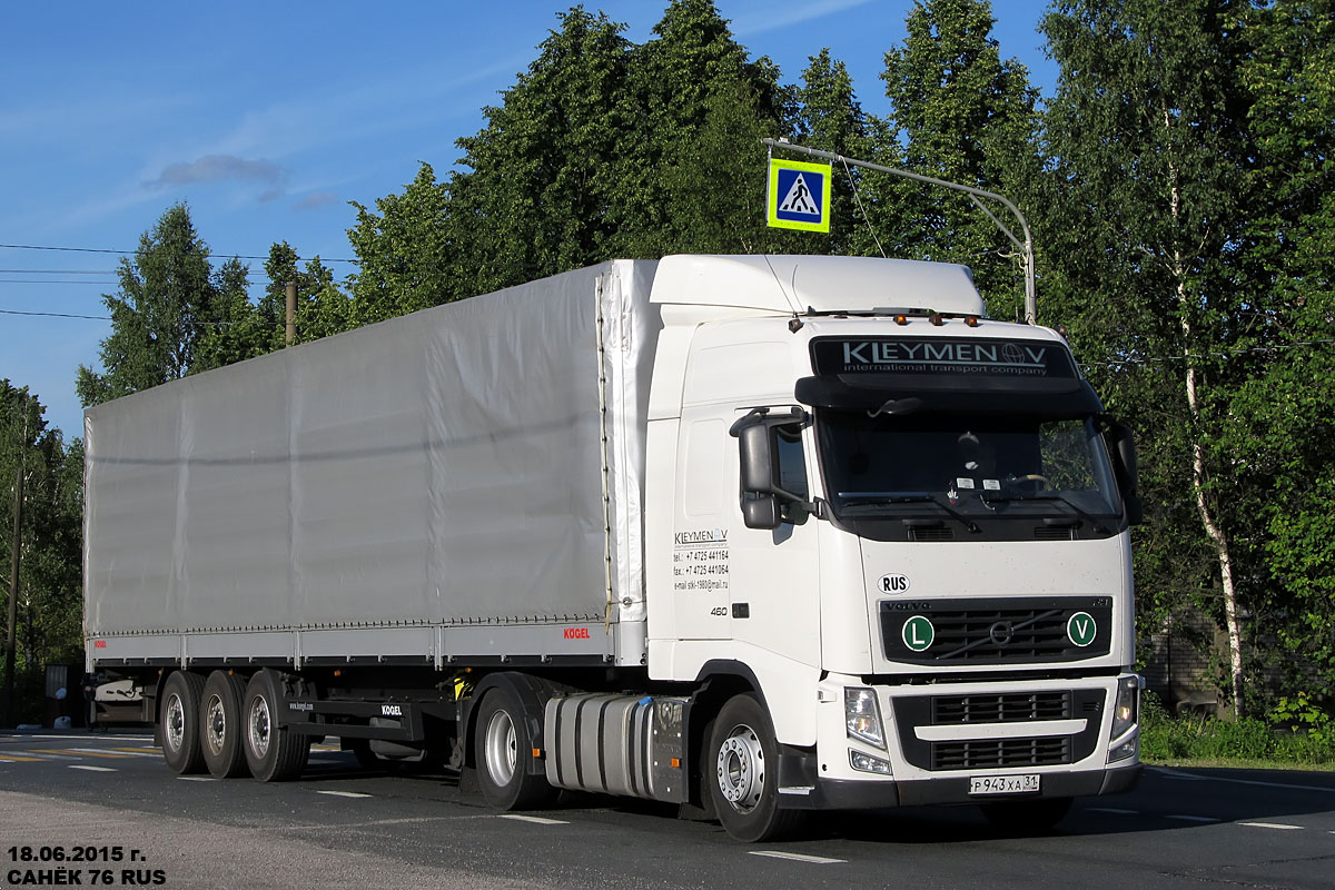 Белгородская область, № Р 943 ХА 31 — Volvo ('2008) FH.460