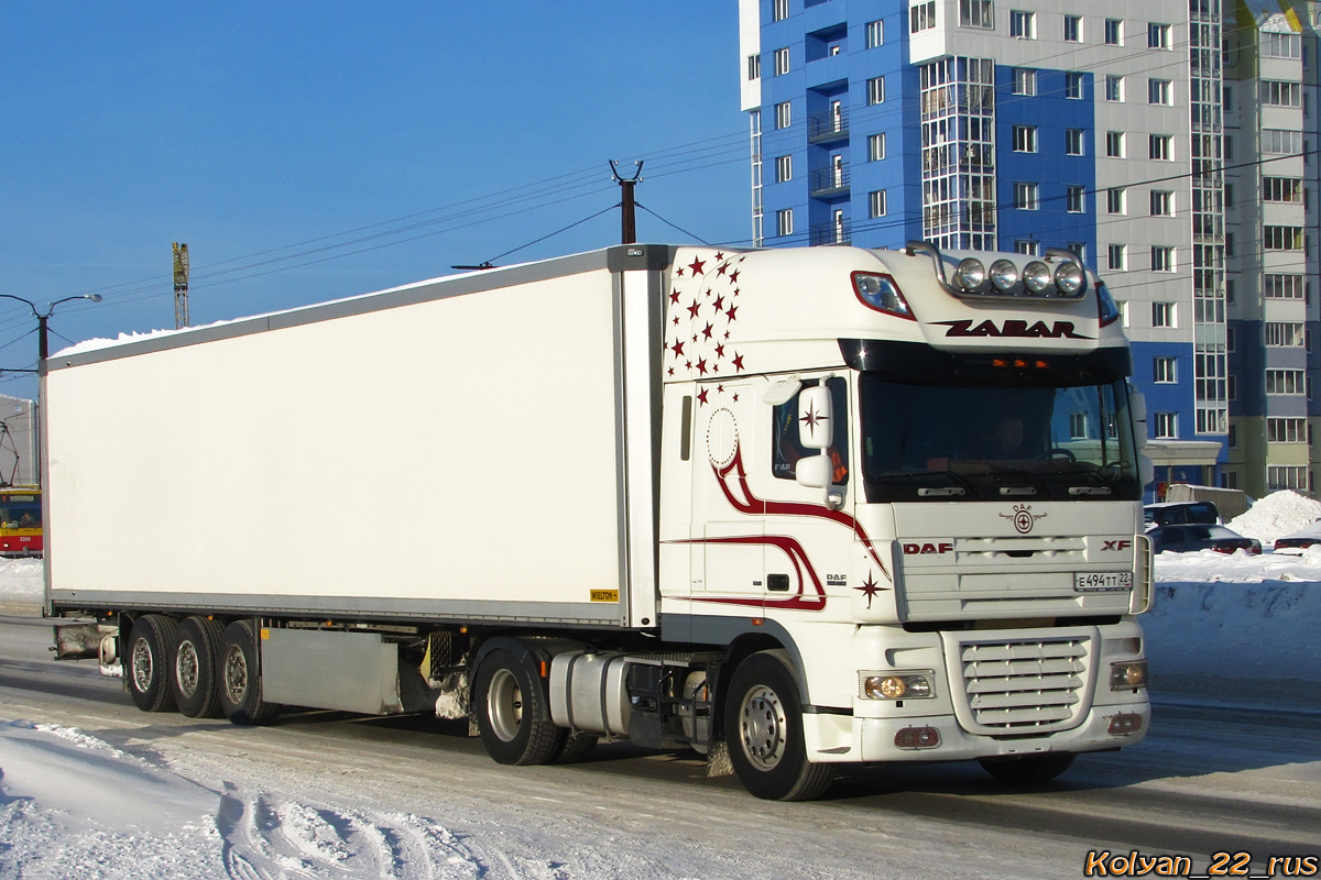 Алтайский край, № Е 494 ТТ 22 — DAF XF105 FT