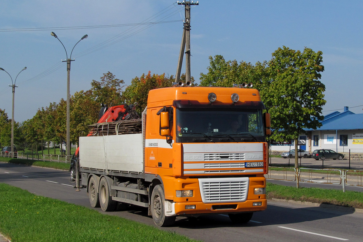 Литва, № HEU 593 — DAF 95XF FAR