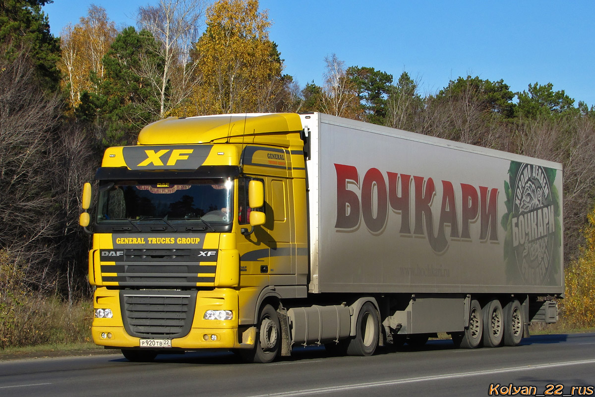 Алтайский край, № Р 920 ТВ 22 — DAF XF105 FT