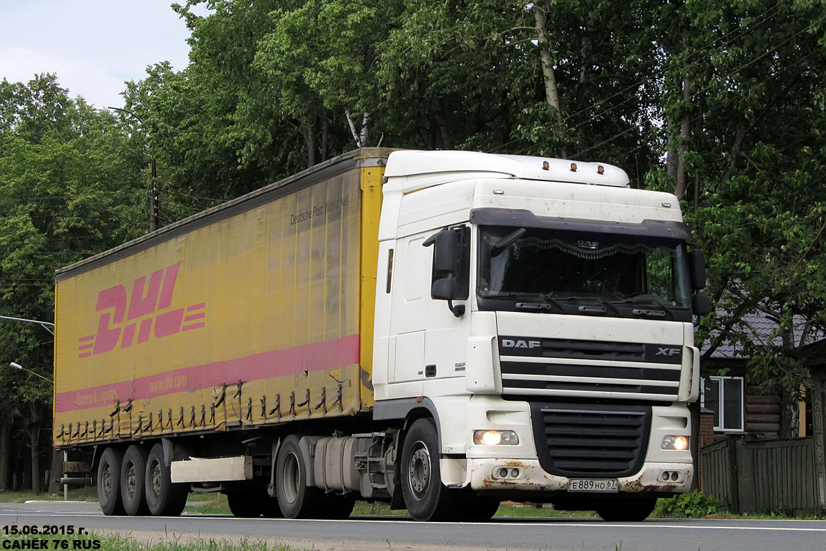 Смоленская область, № Е 889 НО 67 — DAF XF105 FT