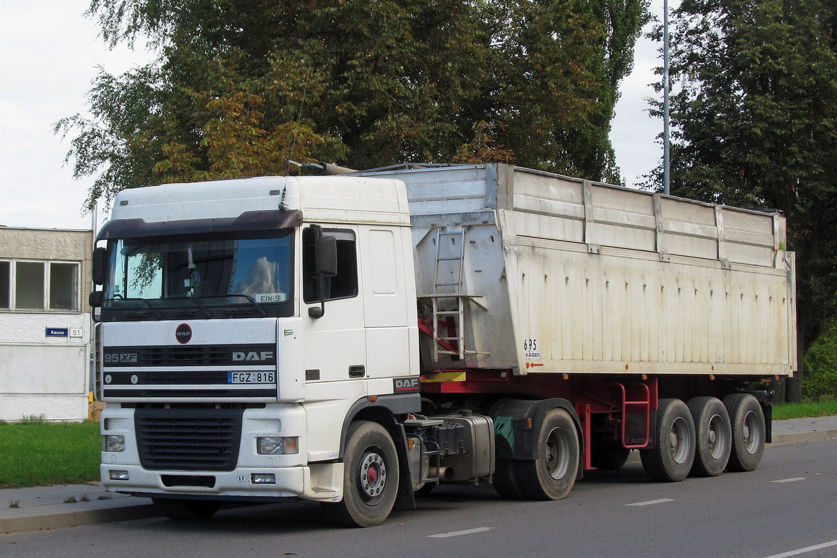 Литва, № FGZ 816 — DAF 95XF FT