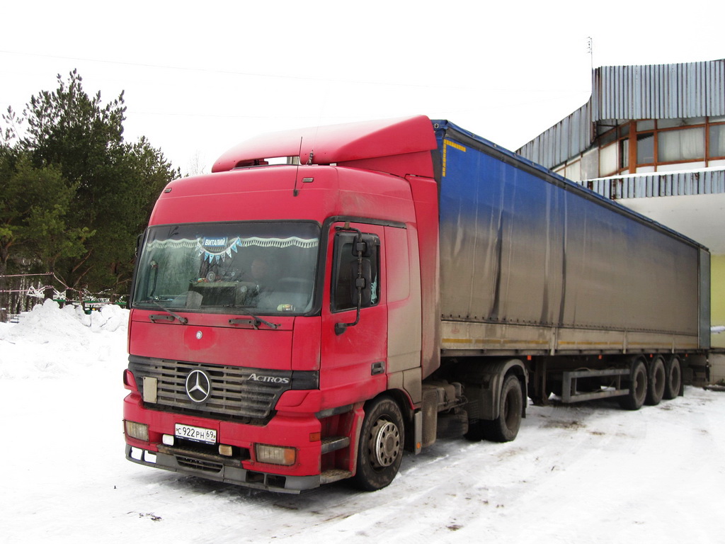 Тверская область, № С 922 РН 69 — Mercedes-Benz Actros ('1997) 1840