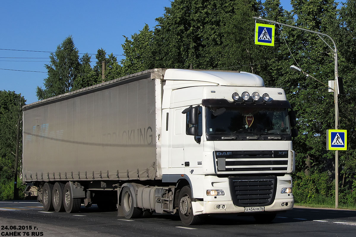 Ярославская область, № А 454 УМ 76 — DAF XF105 FT