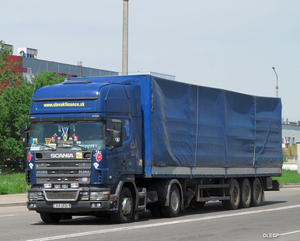 Могилёвская область, № АА 4834-6 — Scania ('1996) R124L