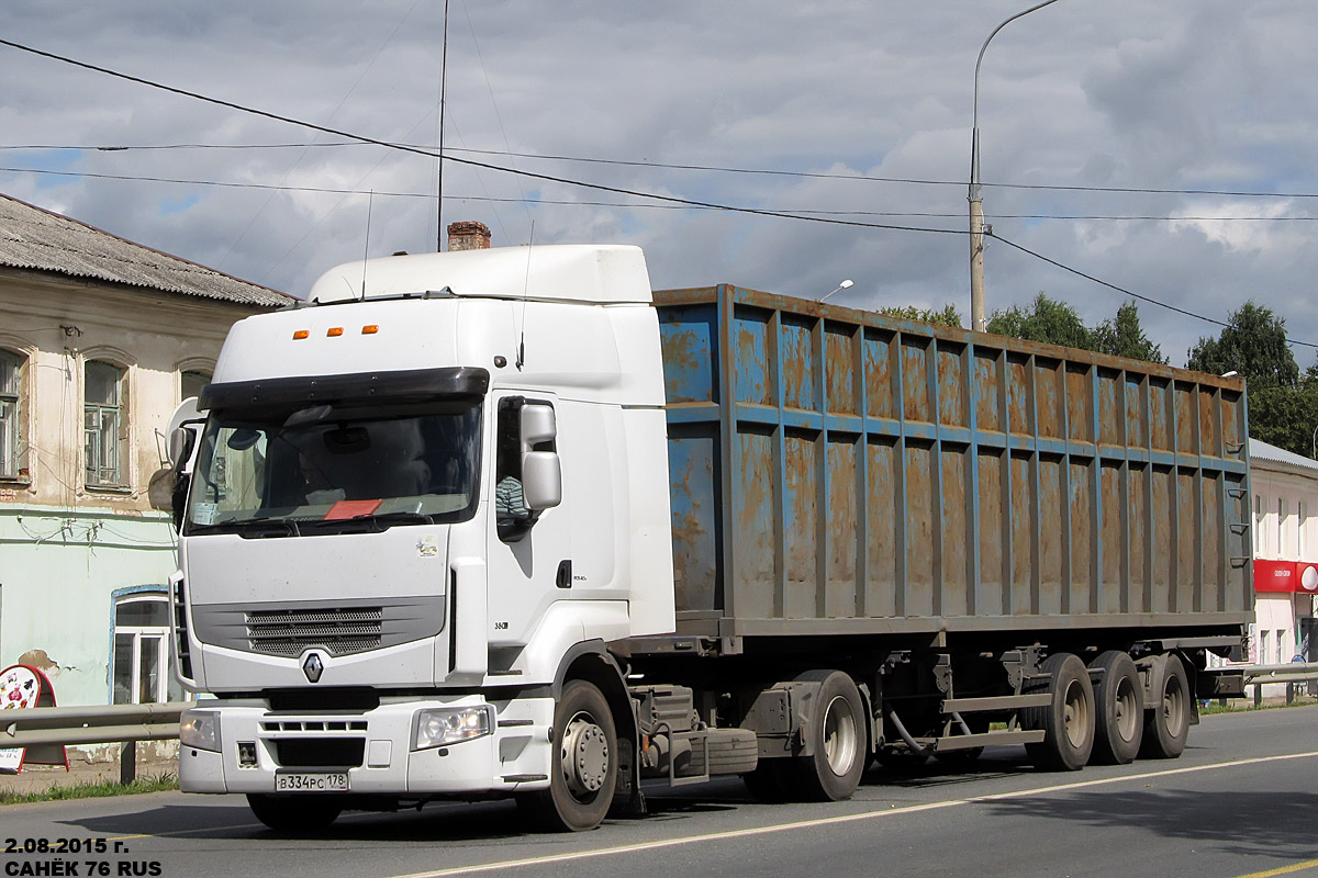 Санкт-Петербург, № В 334 РС 178 — Renault Premium ('2006) [X9P]