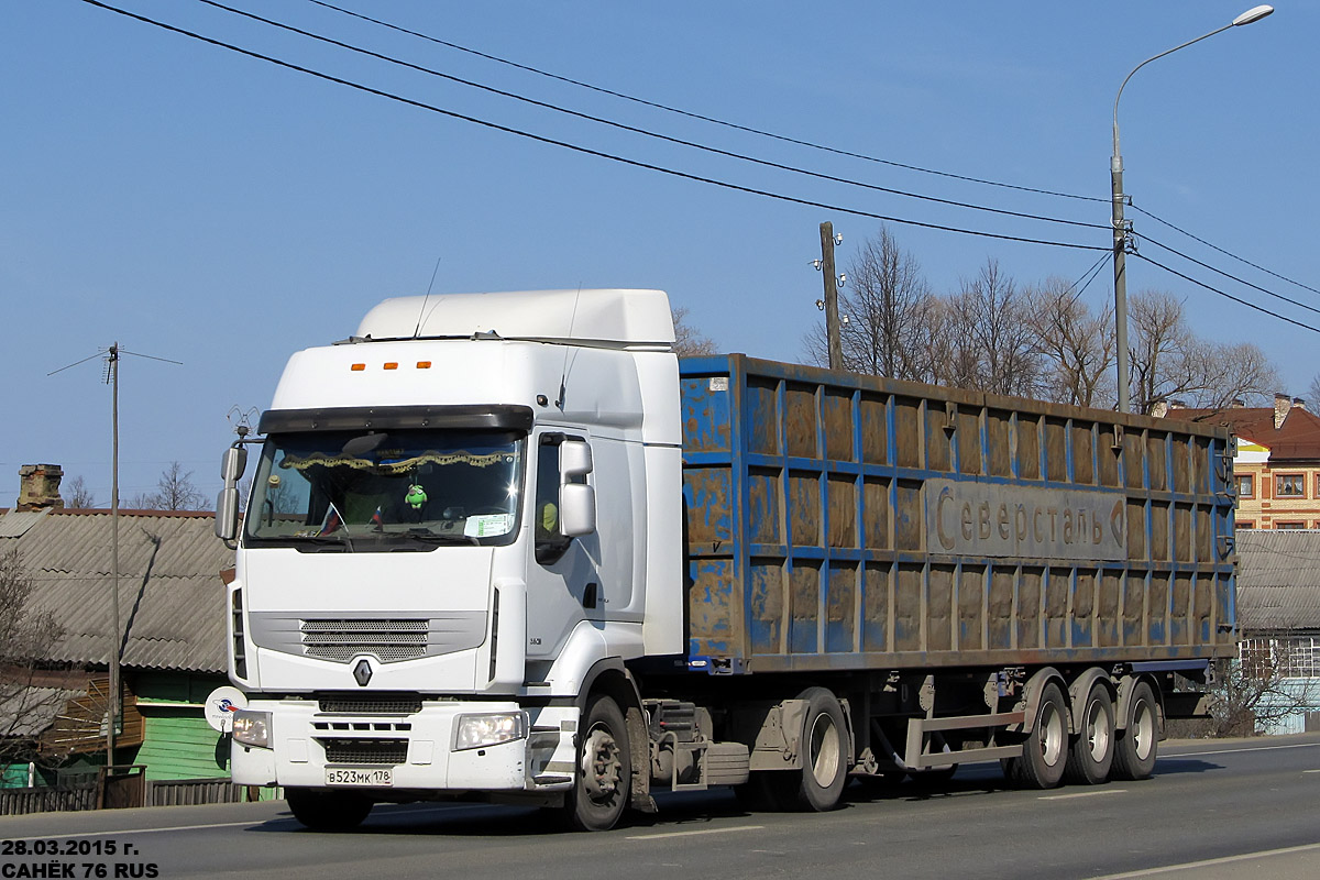 Санкт-Петербург, № В 523 МК 178 — Renault Premium ('2006) [X9P]