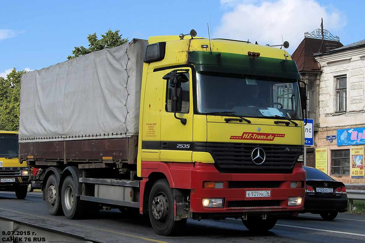 Ярославская область, № Е 939 МК 76 — Mercedes-Benz Actros ('1997) 2535