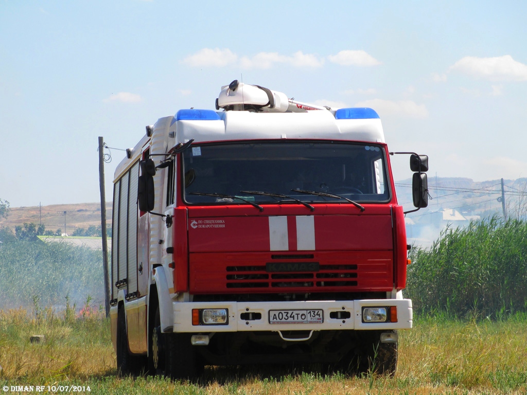 Волгоградская область, № А 034 ТО 134 — КамАЗ-43253-A3