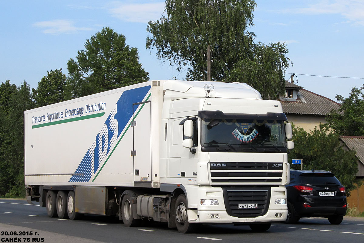 Архангельская область, № К 673 УО 29 — DAF XF105 FT