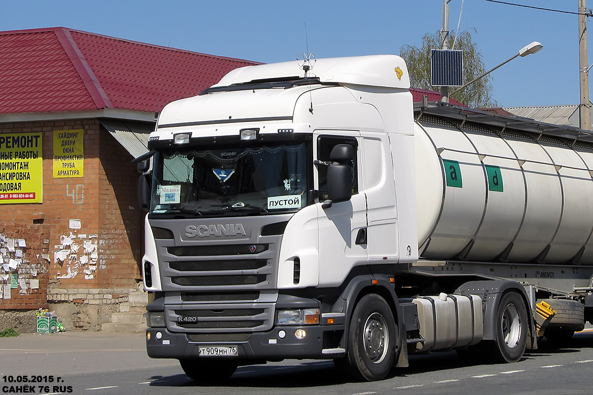 Ярославская область, № Т 909 МН 76 — Scania ('2009) R420