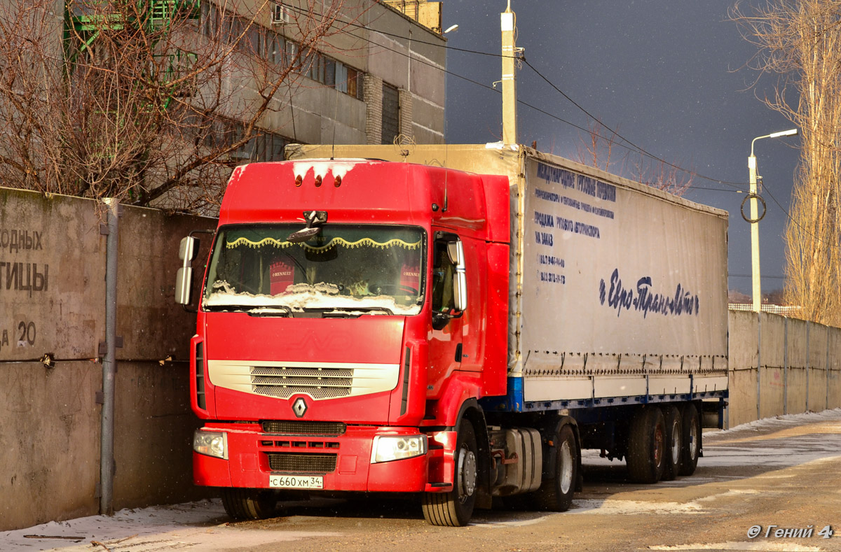 Волгоградская область, № С 660 ХМ 34 — Renault Premium ('2006)