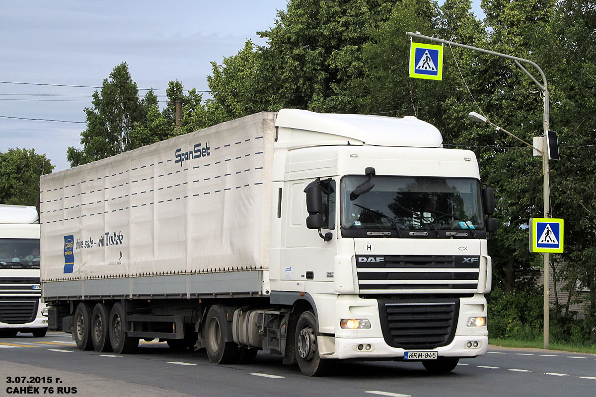 Венгрия, № KRM-845 — DAF XF105 FT