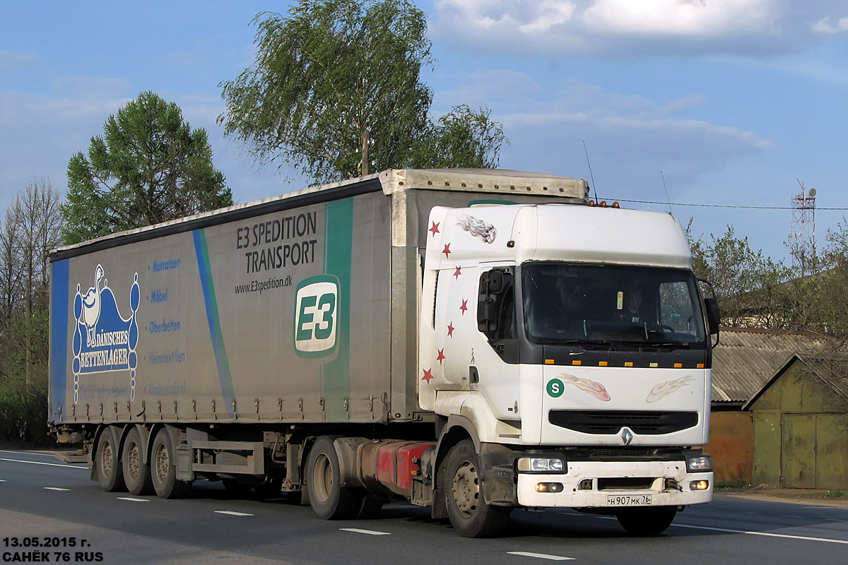 Ярославская область, № Н 907 МК 76 — Renault Premium ('1996)