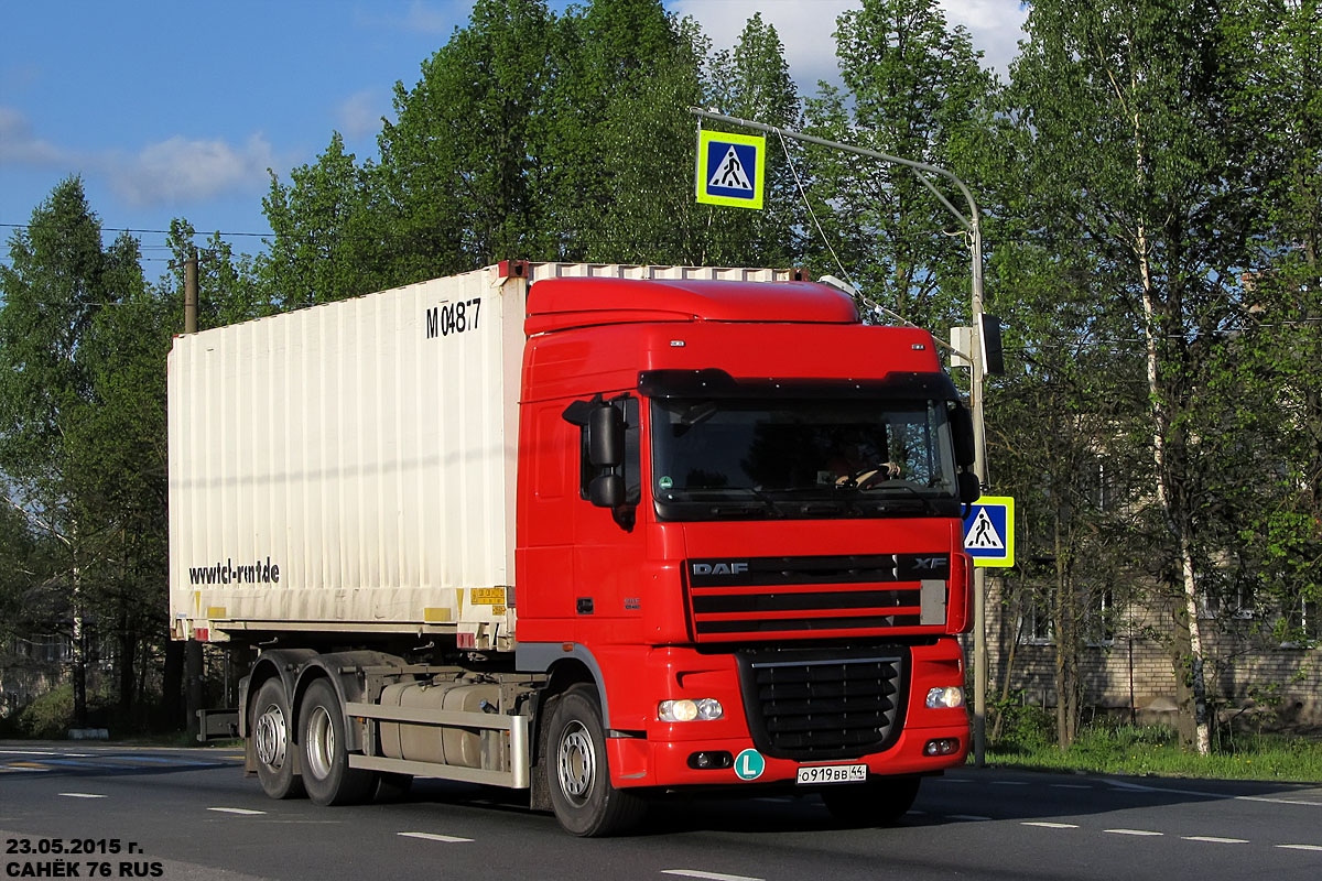 Костромская область, № О 919 ВВ 44 — DAF XF105 FAR