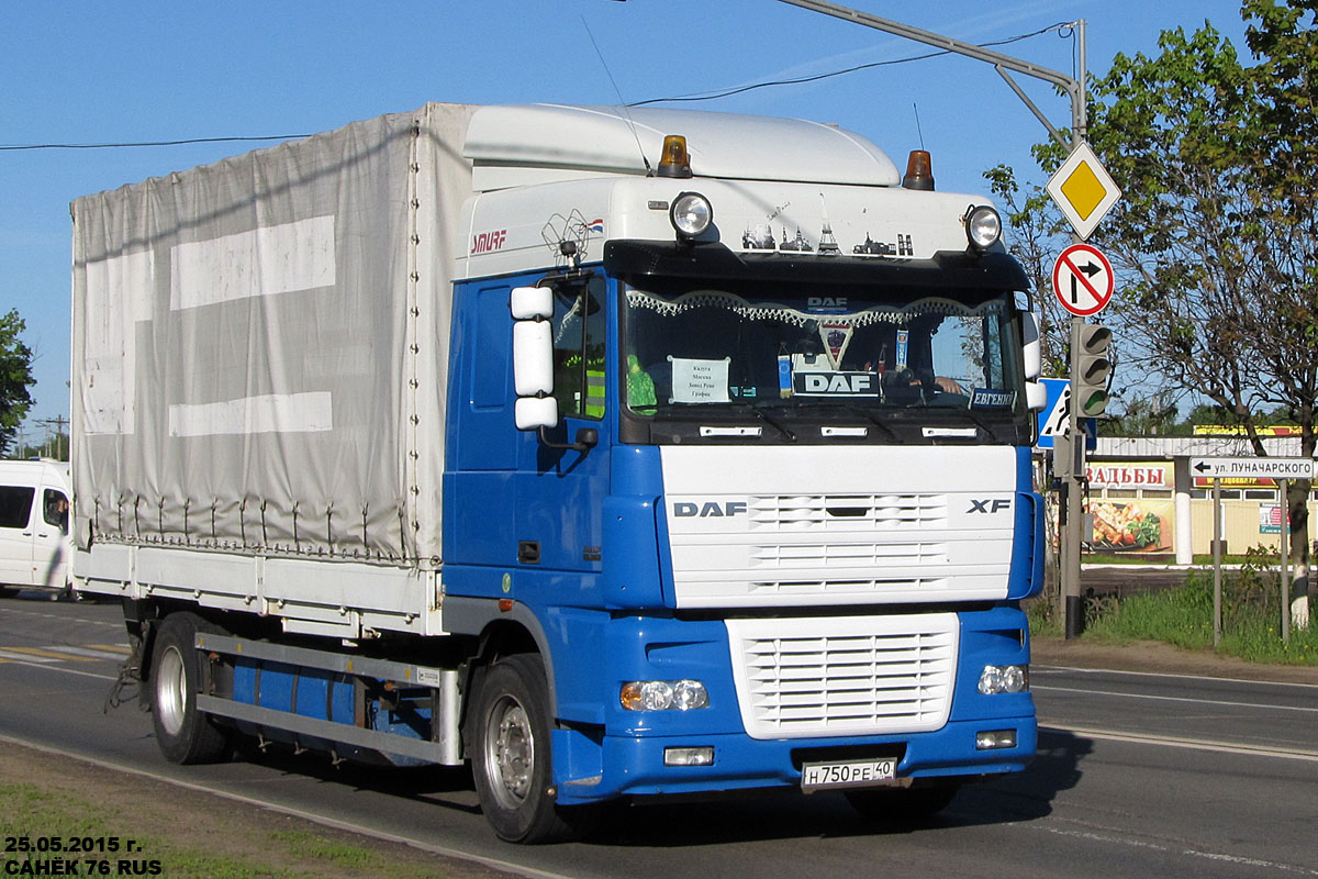 Калужская область, № Н 750 РЕ 40 — DAF XF95 FA