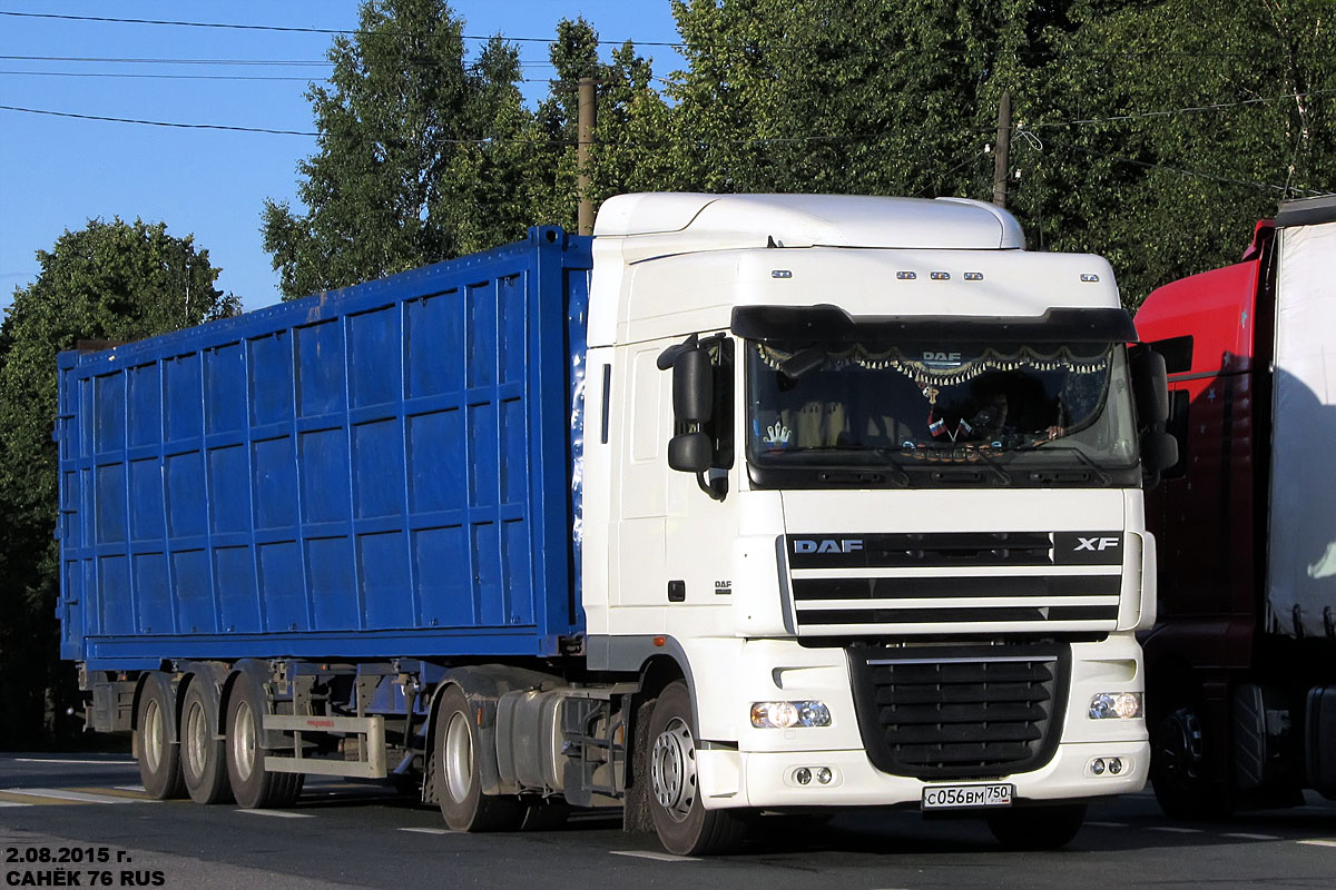 Московская область, № С 056 ВМ 750 — DAF XF105 FT