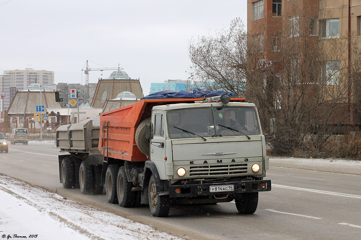 Саха (Якутия), № У 814 АС 14 — КамАЗ-55111-01 [55111A]